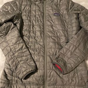 Patagonia Puffy Jacket- Gray (Large Womens)